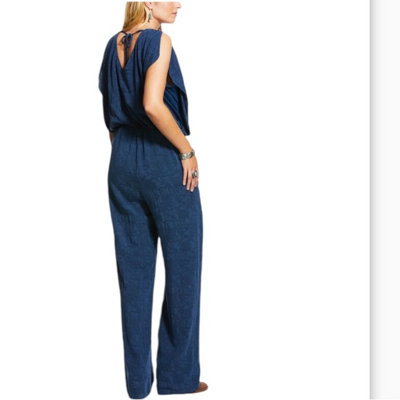 RC10- Ariat Blue Jumpsuit Sleevless VNeck Size XL - Picture 2 of 14